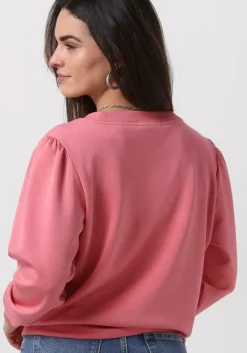 oranje scotch & soda trui ruched yoke seam modal sweatshirt