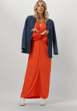 oranje second female maxi jurk emuanuelle slim dress