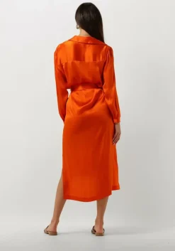 oranje semicouture midi jurk fillipa dress