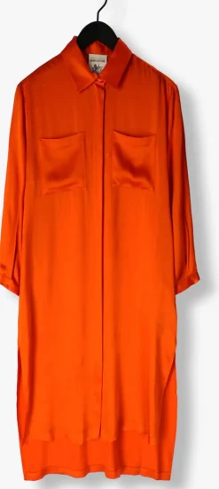oranje semicouture midi jurk fillipa dress