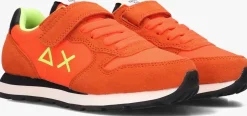 oranje sun68 lage sneakers boys tom solid