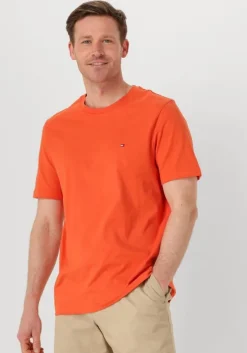 oranje tommy hilfiger t-shirt ess seasonal reg fit solid tee