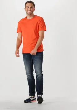 oranje tommy hilfiger t-shirt ess seasonal reg fit solid tee