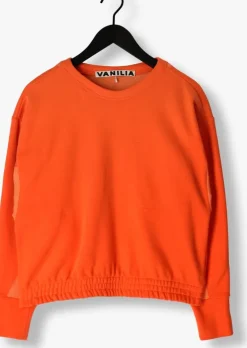 oranje vanilia trui flat utility sweater