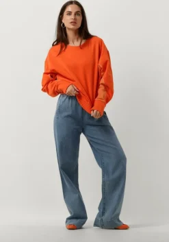oranje vanilia trui flat utility sweater