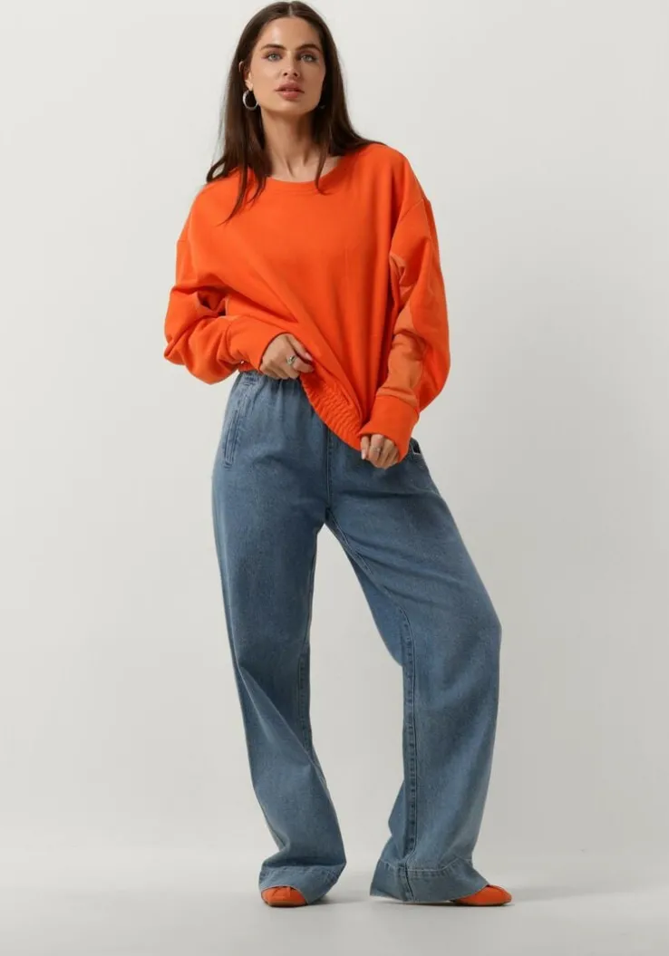 oranje vanilia trui flat utility sweater