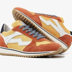 oranje via vai lage sneakers mikki alex