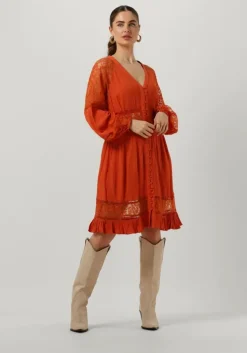 oranje y.a.s. mini jurk yasmeza ls dress s.