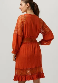oranje y.a.s. mini jurk yasmeza ls dress s.