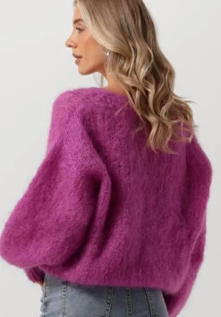 paarse american dreams trui milana ls mohair knit