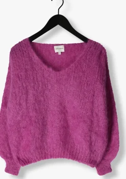 paarse american dreams trui milana ls mohair knit