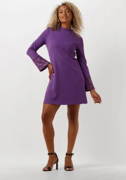 paarse ana alcazar mini jurk dress mordern pure