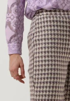 paarse another label flared broek eden pants