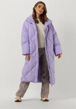 paarse another label flared broek eden pants