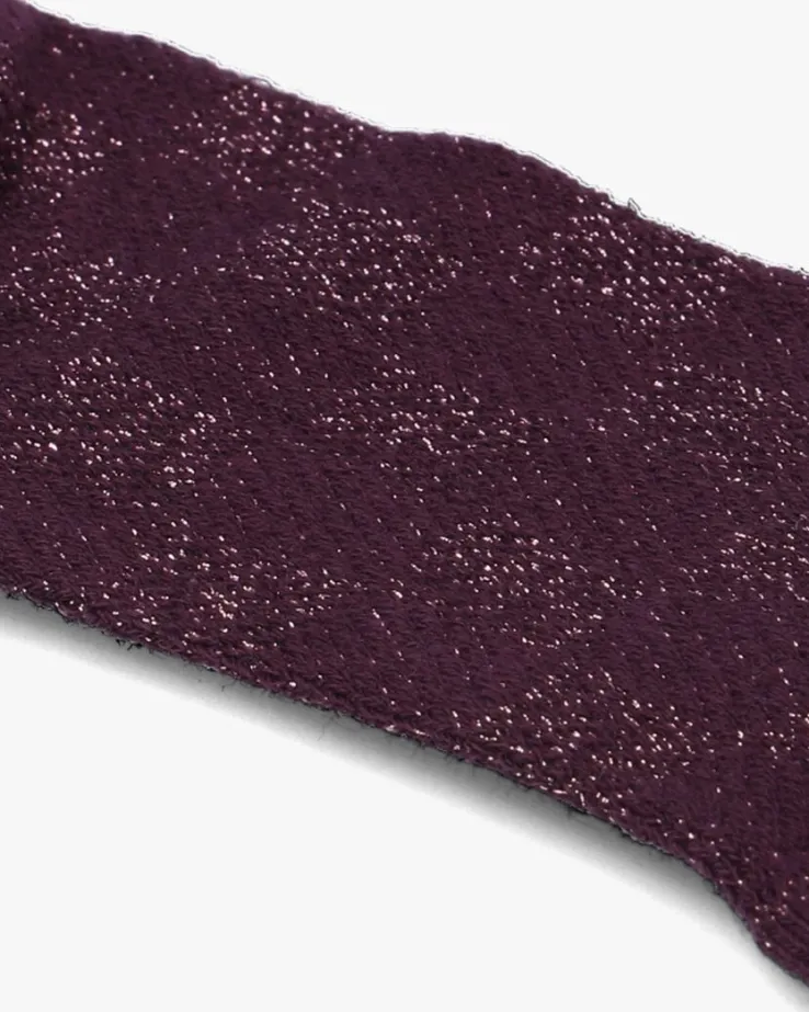 paarse becksondergaard sokken quinis glitter socks