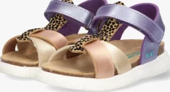 paarse bunniesjr platte sandalen brenda beach