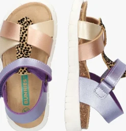 paarse bunniesjr platte sandalen brenda beach