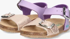 paarse bunniesjr platte sandalen babette beach