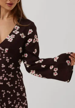 paarse catwalk junkie maxi jurk dr you are blooming