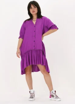 paarse chptr-s mini jurk felicity dress