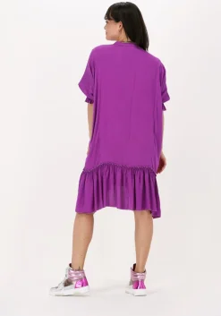 paarse chptr-s mini jurk felicity dress