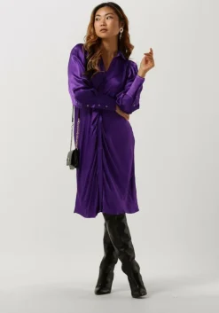 paarse co'couture midi jurk harvey drape dress