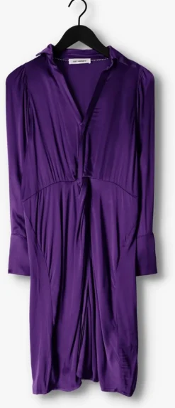 paarse co'couture midi jurk harvey drape dress