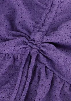 paarse colourful rebel mini jurk zorah knitted structure dress