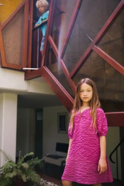 paarse daily brat mini jurk puffy dress