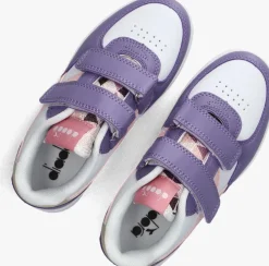 paarse diadora lage sneakers raptor low spotted ps