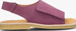 paarse du loua platte sandalen du veda