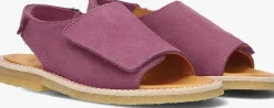 paarse du loua platte sandalen du veda