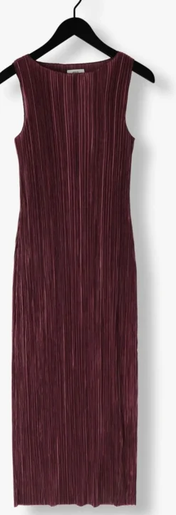 paarse envii maxi jurk encomo sl dress 7089