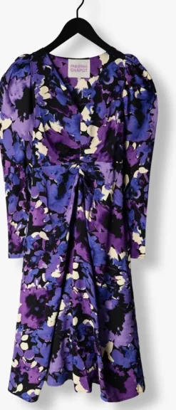 paarse fabienne chapot midi jurk vera dress