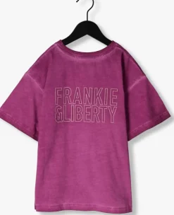 paarse frankie & liberty t-shirt paris tee