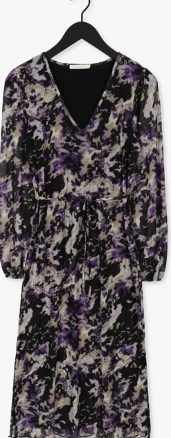 paarse freebird midi jurk malia ls dress