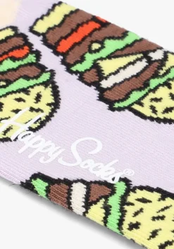 paarse happy socks sokken burger