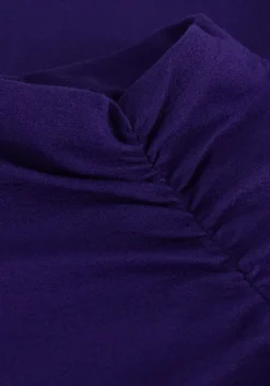 paarse jansen amsterdam coltrui cj198 crepe jersey top with wrinkling at turtle neck