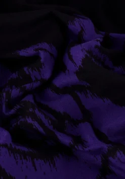 paarse jansen amsterdam mini jurk vbf501 jersey print dress with v-neck