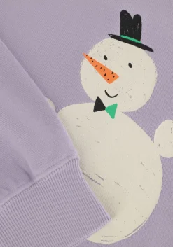 paarse jelly mallow sweater snowman sweatshirt