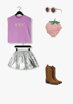 paarse jelly mallow t-shirt broccoli pigment t-shirt