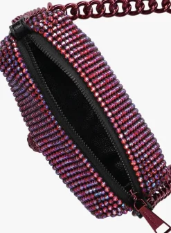 paarse kurt geiger london schoudertas party pouchette