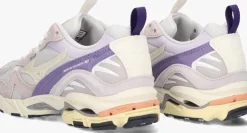 paarse mizuno lage sneakers wave rider 10 premium dames