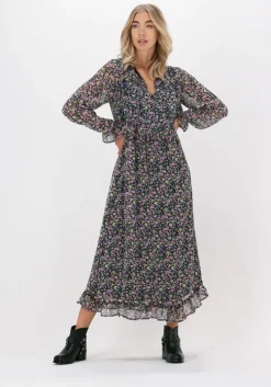 paarse moves maxi jurk chifonella