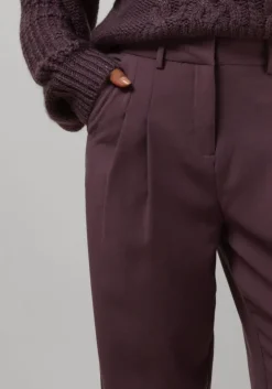 paarse msch copenhagen pantalon mschmirabelle michelle hw pleat pants