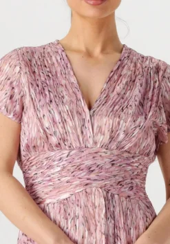 paarse notre-v maxi jurk nv-fiorella