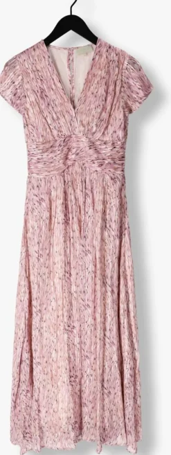 paarse notre-v maxi jurk nv-fiorella