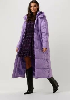 paarse notre-v mini jurk mini dress nv-avery