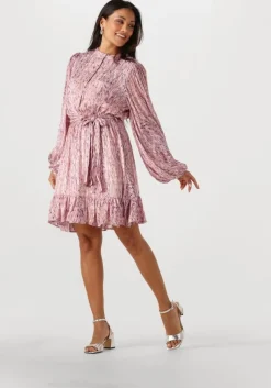 paarse notre-v mini jurk nv-fiona