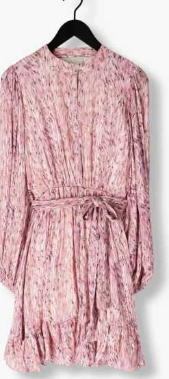 paarse notre-v mini jurk nv-fiona